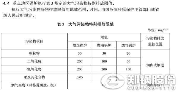 新疆燃煤鍋爐排放標(biāo)準